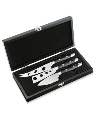 Set de 3 cutite pentru branza, otel inoxidabil, Fontina - CILIO